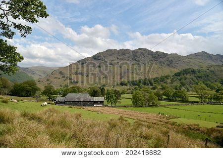 View over Borrowdale in the English Lake District