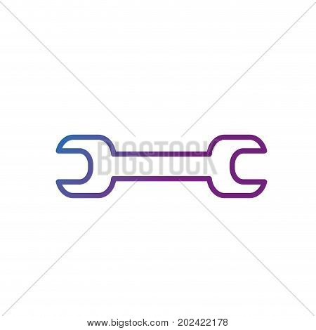 line wrench equiment service industry tool vector illustration