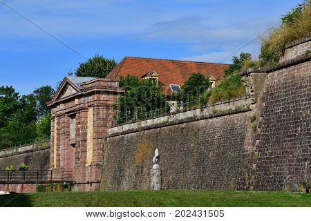Neuf Brisach France - July 23 2016 : The Fortification In Summer