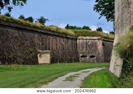 Neuf Brisach France - July 23 2016 : The Fortification In Summer