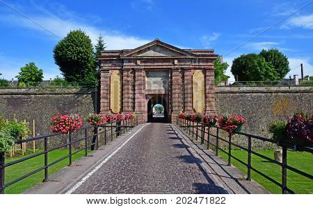 Neuf Brisach France - July 23 2016 : The Fortification In Summer