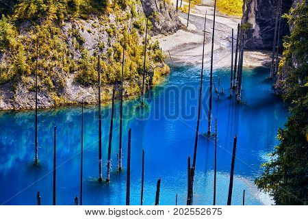 Beautiful Landscape Of Mountain Lake