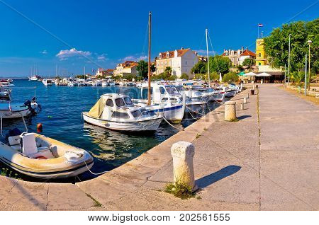 Island Of Zlarin Harbor Panoramic View
