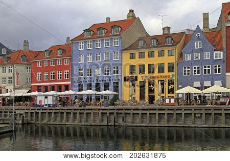 Nyhavn District Is One Of The Most Famous Landmark, Copenhagen