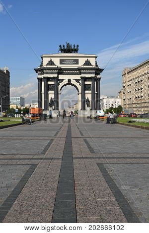 Triumphal Arch In Moscow To Celebrate The Victory Over Napoleon