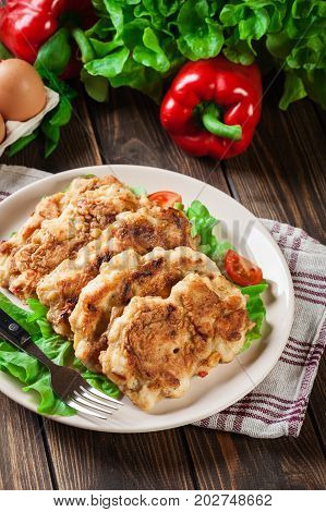 Chicken Medallion With Red Pepper Portions