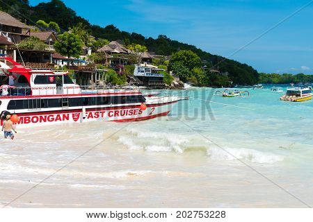 Lembongan Tropical Island, One Of Popular Attractions In Bali, Indonesia