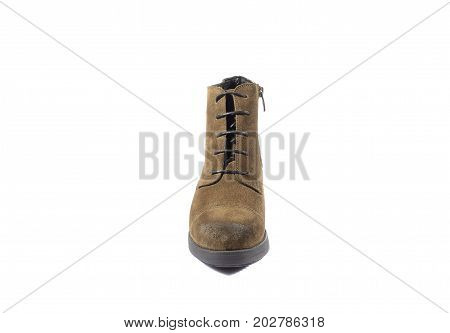 Elegant Pair Of Woman's Shoes Isolated On A White Background