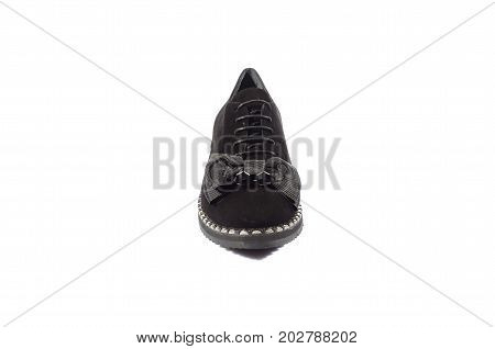 Elegant Pair Of Woman's Shoes Isolated On A White Background