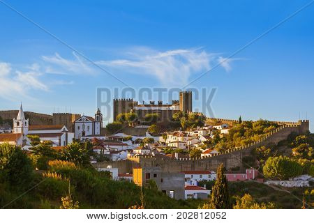 Town Obidos - Portugal - architecture background