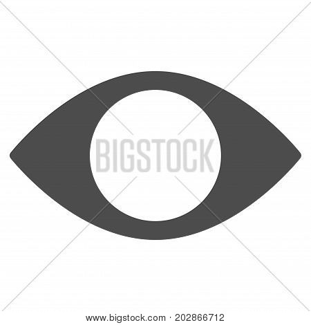 Blind Eye vector icon. Style is flat graphic gray symbol.