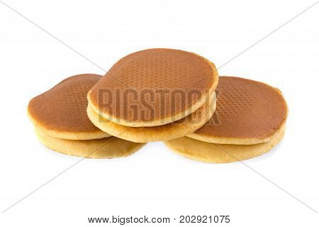 Dorayaki Japanese Snack Dorayaki Is A Japanese Bread Japanese Pancakes On White Background
