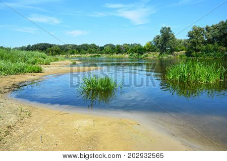 Desna river is a left tributary of the Dnieper river in northern Ukraine.