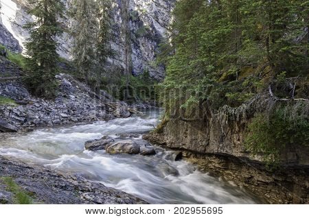 Johnston Canyon in Banff National Park Alberta Canada