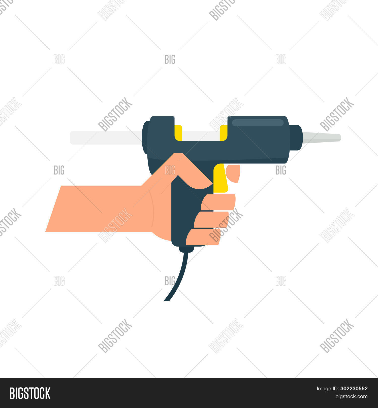 Hand Holding Hot Glue Image & Photo (Free Trial) Bigstock