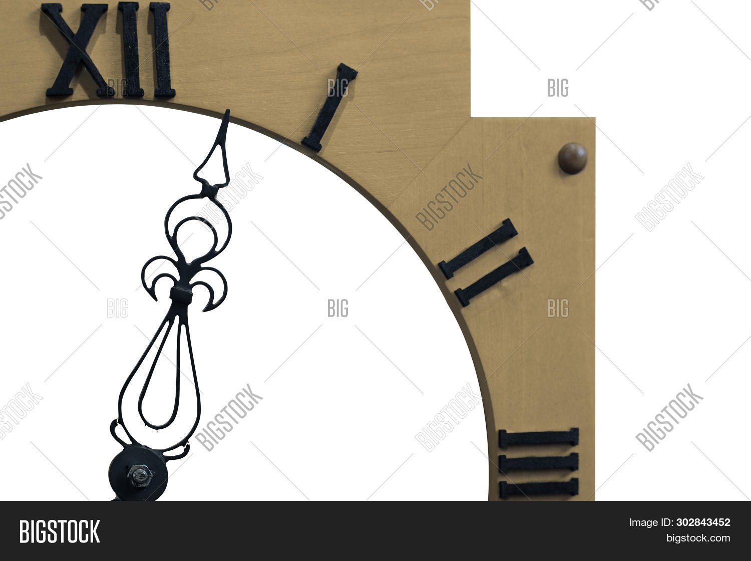 Old Wooden Clock Face Image & Photo (Free Trial) Bigstock