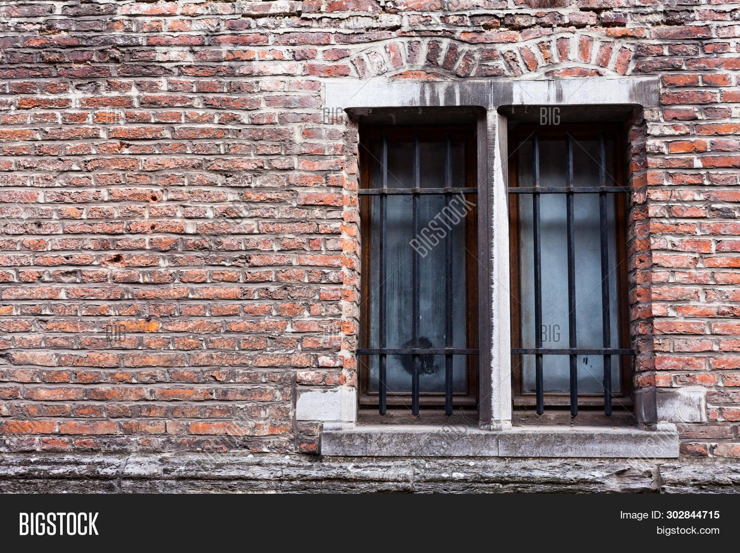 Front View Old Brick Image Photo Free Trial Bigstock