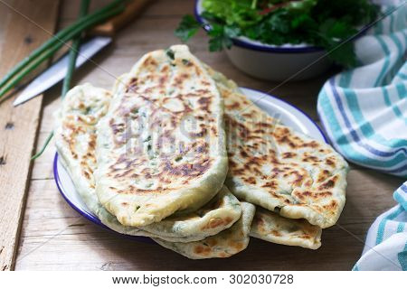 Baker Making Traditional Dish Of Armenians From Artsakh Zhingyalov Hats Is A Type Of Flatbread Stuff