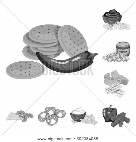 Vector Design Of Taste And Cooking Symbol. Collection Of Taste And Seasonin Stock Vector Illustratio