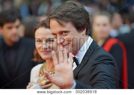 Valerie Pachner and August Diehl attend the screening of 