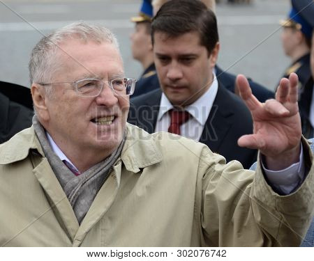 Moscow, Russia - May 9, 2019: Leader Of The Liberal Democratic Party Of Russia Vladimir Zhirinovsky 