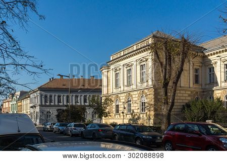 Novi Sad, Vojvodina, Serbia - November 11, 2018: Building Of Museum Of Vojvodina At The Center Of Th