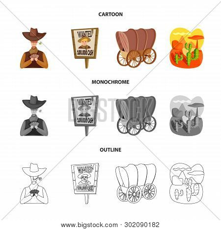 Isolated Object Of Texas And History Symbol. Collection Of Texas And Culture Stock Symbol For Web.