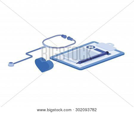 Medicine Objects On White Background Vector Illustration Design