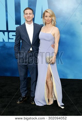 Zach Shields and Kelli Garner at the Los Angeles premiere of 'Godzilla: King Of The Monsters' held at the TCL Chinese Theatre in Hollywood, USA on May 18, 2019.