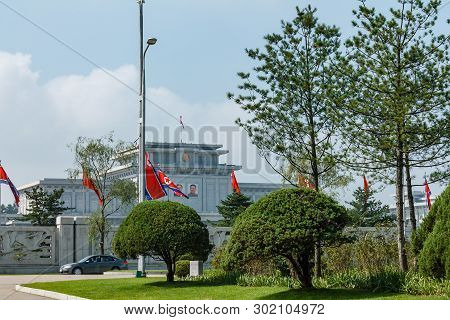 Kumgangsan, North Korea - July 27, 2014: Kumsusan Palace Of The Sun In Pyongyang.