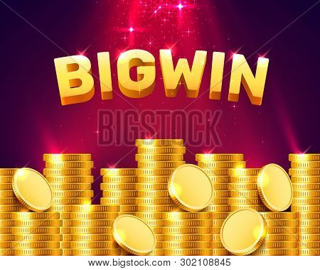 Big Win Casino Signboard, Game Banner Design.