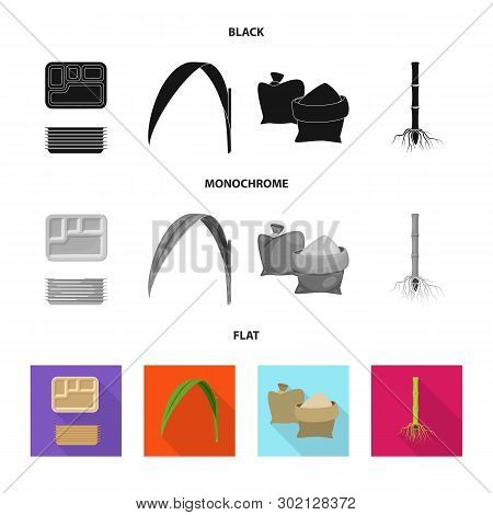 Vector Illustration Of Farm And Agriculture  Icon. Set Of Farm And Technology Vector Icon For Stock.