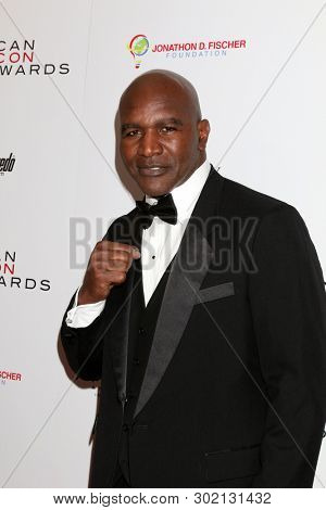 LOS ANGELES - MAY 19:  Evander Holyfield at the American Icon Awards at the Beverly Wilshire Hotel on May 19, 2019 in Beverly Hills, CA