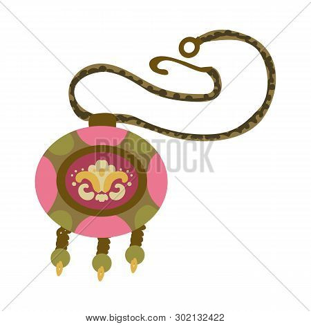 Vector Illustration Of Georgian And Amulet Icon. Collection Of Georgian And Round  Stock Vector Illu