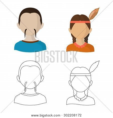 Vector Design Of Imitator And Resident Symbol. Set Of Imitator And Culture Vector Icon For Stock.