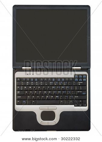Computadores - Laptop - tela em branco bem abertos