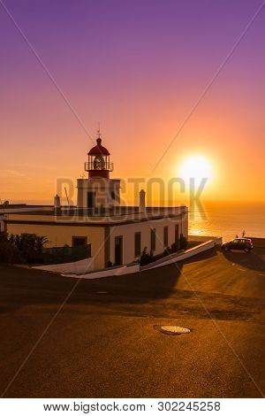 Lighthouse Ponta do Pargo - Madeira Portugal - travel background