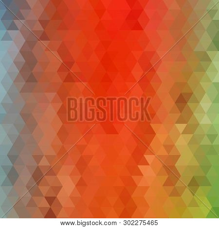 Colored Triangular Background. Polygonal Style. Mosaic Background. Eps 10