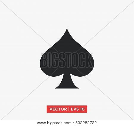 Spades Ace Icon Vector Illustration