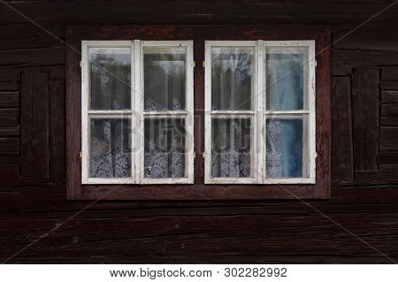 Traditional Log Cabin In Orava Region, Slovakia.