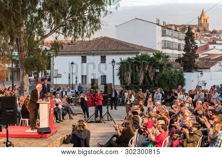 Caceres, Extremadura, Spain - May 20, 2019: Josep Borrell, Psoe Candidate In The European Elections,