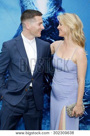Zach Shields and Kelli Garner at the Los Angeles premiere of 'Godzilla: King Of The Monsters' held at the TCL Chinese Theatre in Hollywood, USA on May 18, 2019.