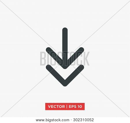 Arrow Point Mark Icon Vector Illustration