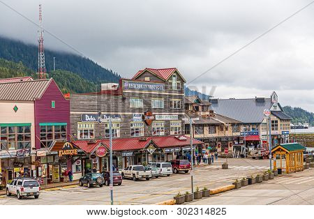 Ketchikan, Alaska - May 29, 2016: Ketchikan Is The Southeasternmost City In Alaska, With A Populatio