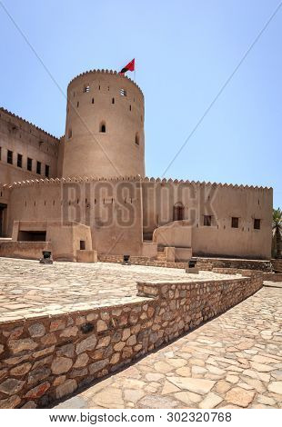 Historic Rustaq Fort in the city of Rustaq, Oman