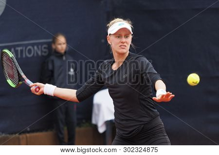 Nuremberg, Germany - May 21, 2019: American Tennis Player Alison Riske At The Euro 250.000 Wta Versi