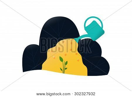 Business Growing. Investment In Small Business, Startup. Concept Vector Illustration. Modern Vector 