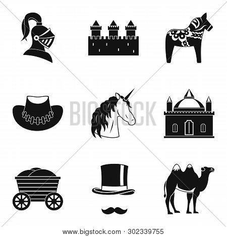 Horsemanship Icons Set. Simple Set Of 9 Horsemanship Icons For Web Isolated On White Background