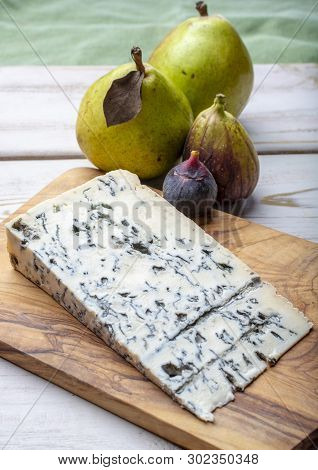 Gorgonzola Picant Italian Blue Cheese, Made From Unskimmed Cow's Milk In North Of Italy