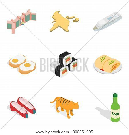 Expensive Hotel Icons Set. Isometric Set Of 9 Expensive Hotel Icons For Web Isolated On White Backgr
